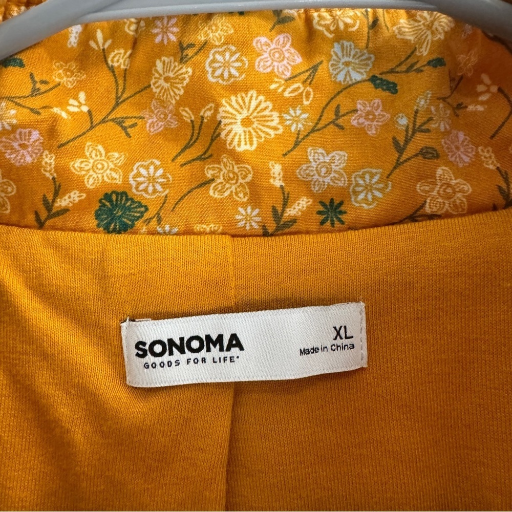 Sonoma Good for Life Floral Vintage Quilted Jacket Womens Size XL - Picture 4 of 9